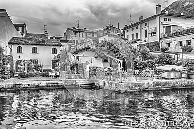 View of the town of Salo, Lake Garda, Italy Stock Photo