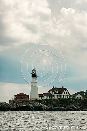 Portland Head Lighthouse near Portland Maine Stock Photo