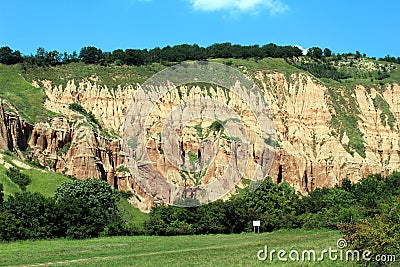 Scenic view with the Red Ravine Stock Photo