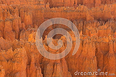 Scenic view of red sandstone hoodoos in Bryce Canyon National Pa Stock Photo