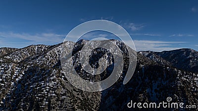 Scenic view of the San Gabriel Mountains. Mount Baldy, Southern California, USA Stock Photo