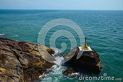 Scenic view from Shin Maw Pagoda, Dawei, Myanmar Stock Photo