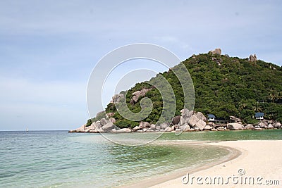 Scenic views of the coastline of island Nang Yang Stock Photo