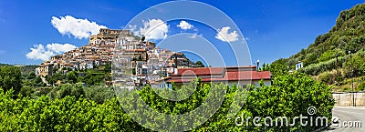 Scenic villages of Calabria. Rocca Imperiale in Cosenza province, Italy Stock Photo