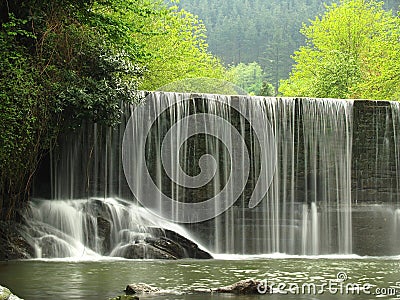 A scenic waterfall stream Stock Photo