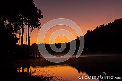 Sceninc view point Pang Oung, Mae Hong Son, Stock Photo