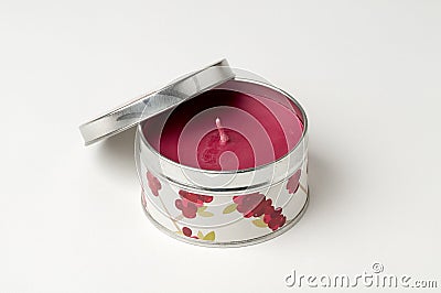 Scented candle Stock Photo