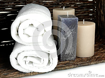 Scented Candles Stock Photo