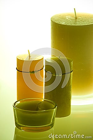 Scented Candles Stock Photo