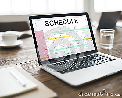 Schedule Activity Calendar Appointment Concept Stock Photo