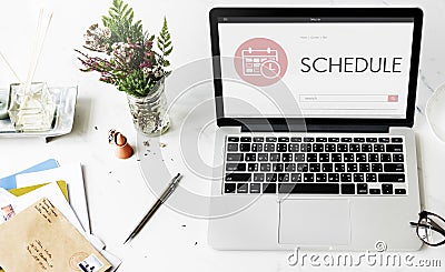 Schedule Appointment Meeting Agenda Planner Concept Stock Photo