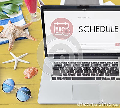 Schedule Appointment Meeting Agenda Planner Concept Stock Photo