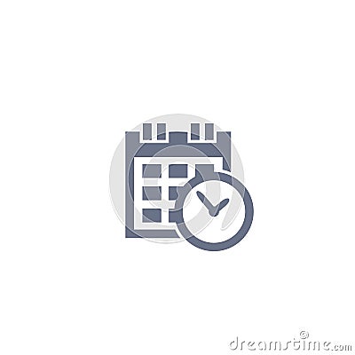 Schedule, appointment vector icon Vector Illustration