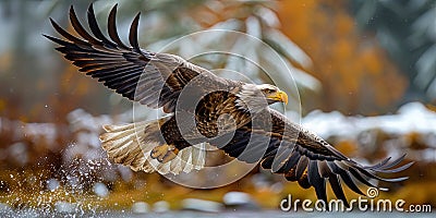 A schedule, confidently flying like a bird, freed from the gro Stock Photo