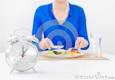 Schedule of the day. Stock Photo