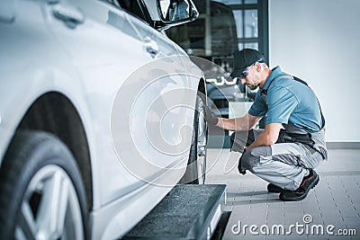 Scheduled Car Service Stock Photo