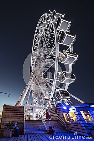 Scheveningen ferris wheel Stock Photo