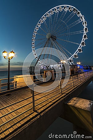 Scheveningen ferris wheel Stock Photo