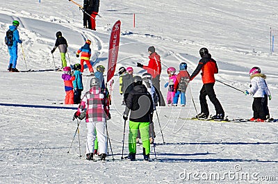 The Postalm ski area in Salzburg Editorial Stock Photo