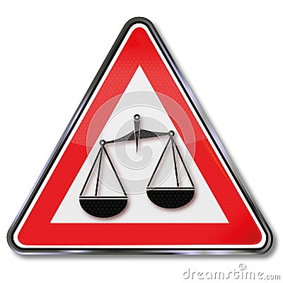 Balance, law and justice Vector Illustration