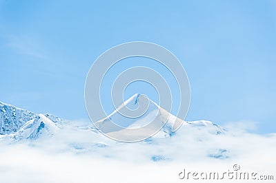 Schilthorn, on of the most famous top mountian in jungfrau region, Swizerland Stock Photo