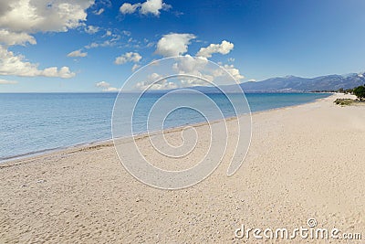 Schinias beach in Attica near Athens, Greece Stock Photo