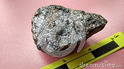 Schist Mica metamorphic rock from Melange tectonic Complex, Indonesia Stock Photo