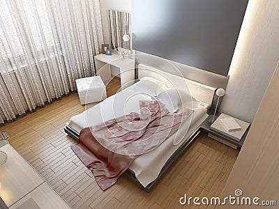 Schlafzimmer im orientalischen artlicht mit den roten und gelben ...