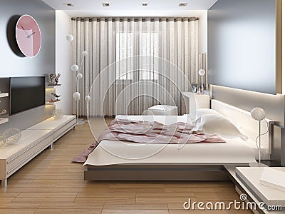 Schlafzimmer im orientalischen artlicht mit den roten und gelben ...