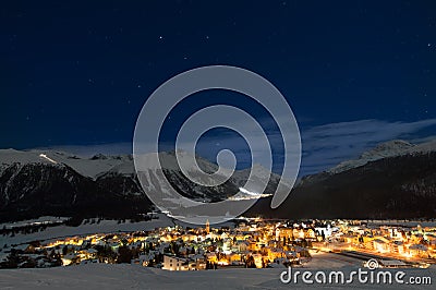 Schlarigna - engadin Stock Photo