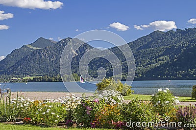 Schliersee - idyllic alpine lake in Upper Bavaria Stock Photo