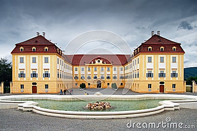 Schloss Hof and fountain Editorial Stock Photo