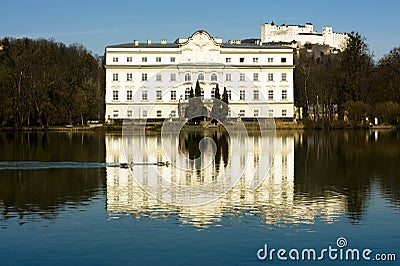 The Schloss Leopoldsckrum Stock Photo