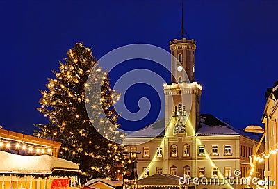 Schneeberg christmas market Stock Photo