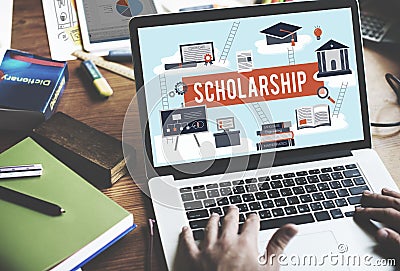 Scholarship Aid College Education Loan Money Concept Stock Photo