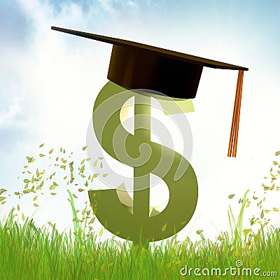 Scholarship fund icon symbol Cartoon Illustration