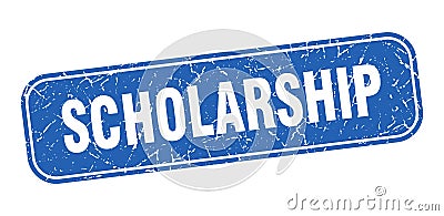 scholarship stamp. scholarship square grungy isolated sign. Vector Illustration