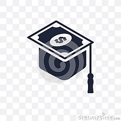 scholarship transparent icon. scholarship symbol design from Education collection. Simple element vector illustration. Can be use Vector Illustration