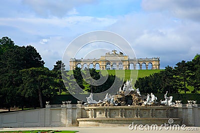 Schonbrunn Palace Garden, Vienna Editorial Stock Photo