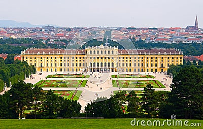 Schonbrunn Palace in Vienna. Editorial Stock Photo