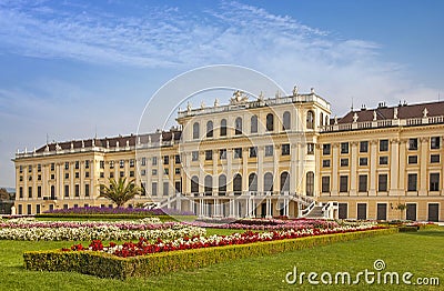 Schonbrunn Palace in Vienna Editorial Stock Photo