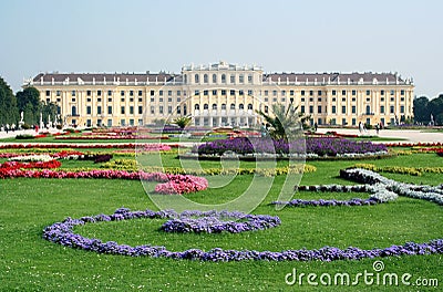 Schonbrunn Palace in Vienna Editorial Stock Photo