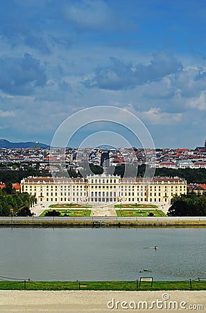 Schonbrunn Palace, Vienna, Aus Editorial Stock Photo