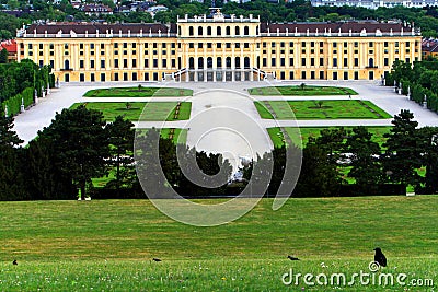 Schonbrunn Palace,Vienna,Austria Editorial Stock Photo