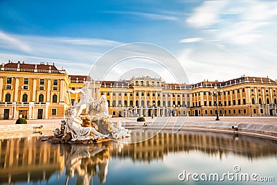 Schonbrunn palace in Vienna, Austria Editorial Stock Photo