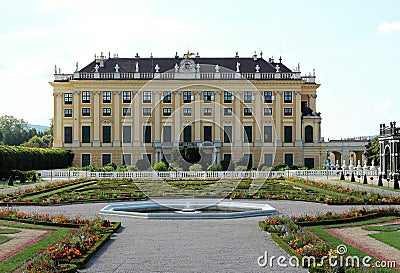 Schonbrunn Palace, Vienna, Austria Editorial Stock Photo