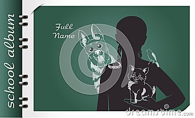 School album veterinarian Stock Photo