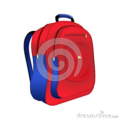 School backpack Stock Photo