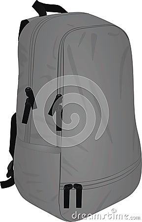 School backpack Vector Illustration