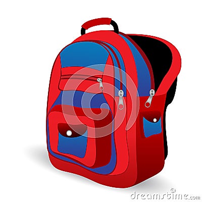 School bag Stock Photo